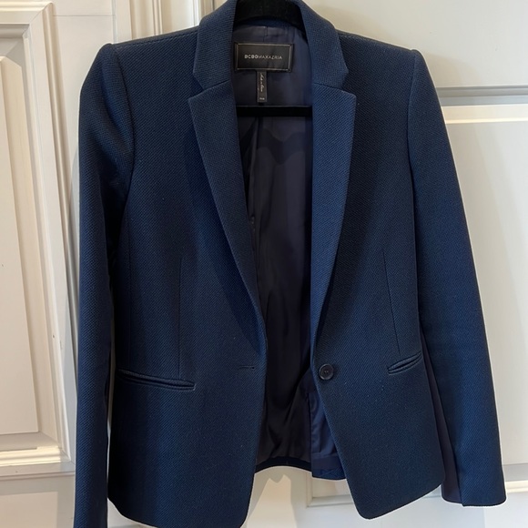 BCBGMaxAzria Jackets & Coats Bcbgmaxaria Navy Blazer Poshmark